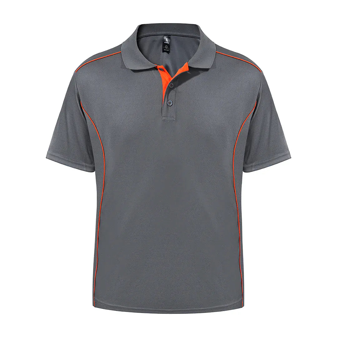 Iron Clad polo in charcoal for branded business and trade uniforms