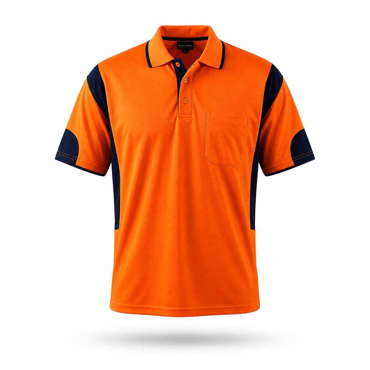 Custom branded hi-vis polo and t-shirt for Australian workwear