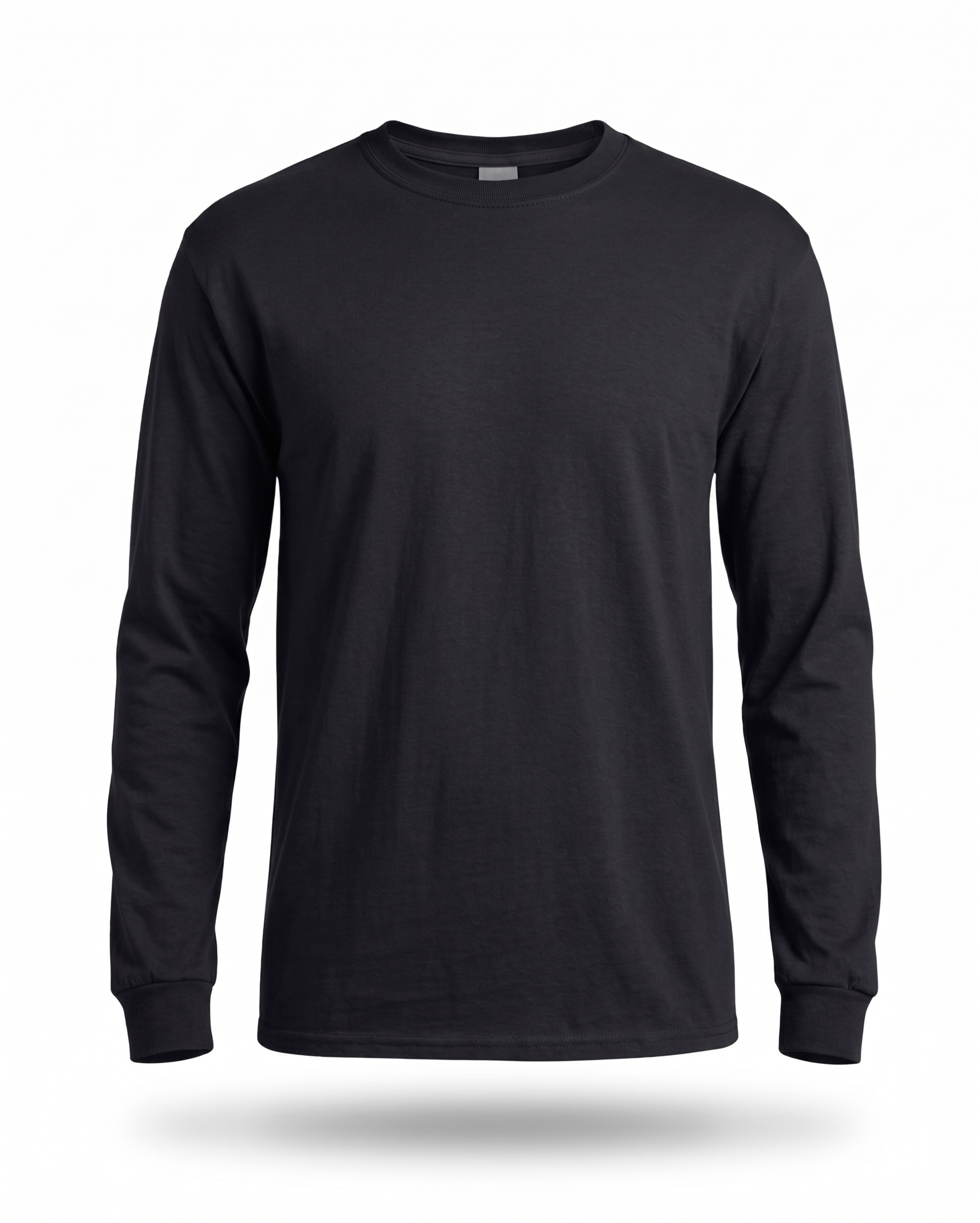 Custom long sleeve t-shirt in black for branded business and workwear uniforms Australia