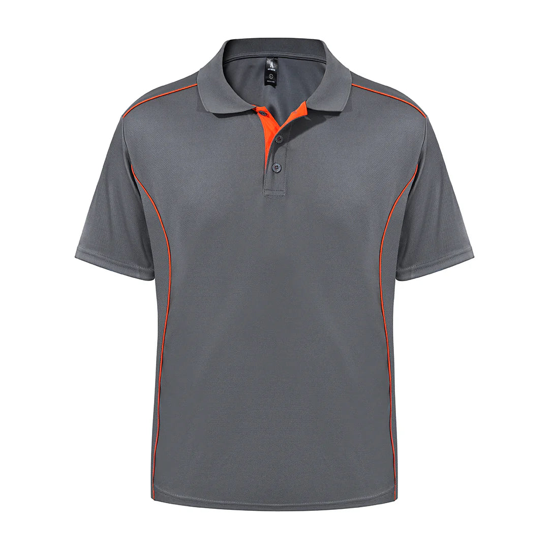 Iron Clad polo in charcoal for branded business and trade uniforms