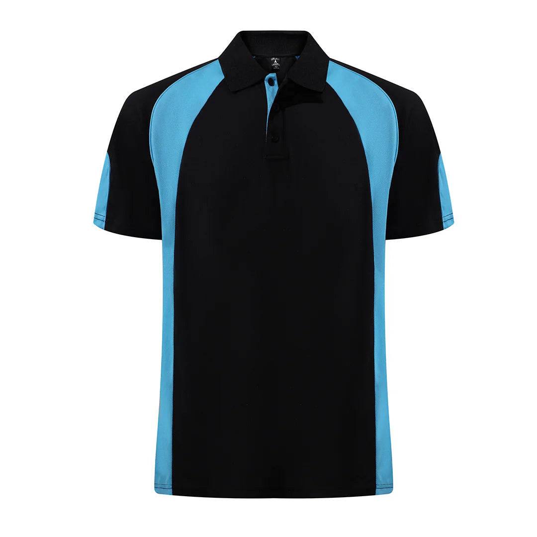 Cool Mesh polo in blue with logo embroidery for business uniforms