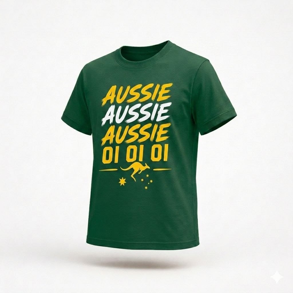 PrintArtMe Printed Apparel Army Green / S The Aussie Pride - Football Fever 2026
