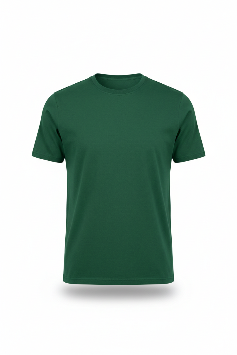 Pine green custom t-shirt with logo for branded business uniforms Australia